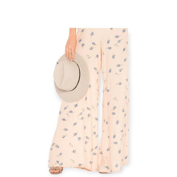 Revolve Blue Life pink champagne coral relaxed joyride jumpsuit size S EUC - Picture 5 of 10